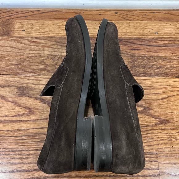 Tod’s Men’s Penny Loafer Shoes Slip On Suede Made In Italy Brown Size UK9.5 US11 - Picture 4 of 11